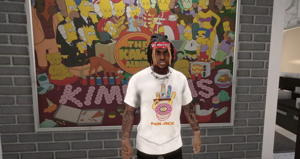 Palace T-shirts for GTA 5