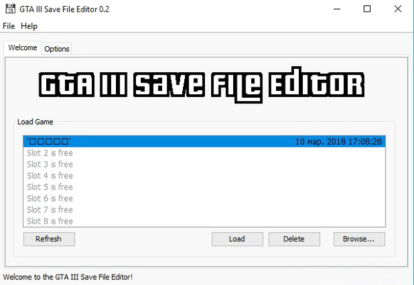 Save Editor 0.2 для GTA 3