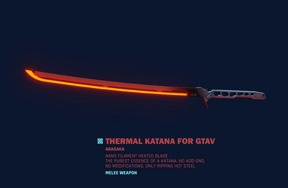 Thermal katana for GTA 5