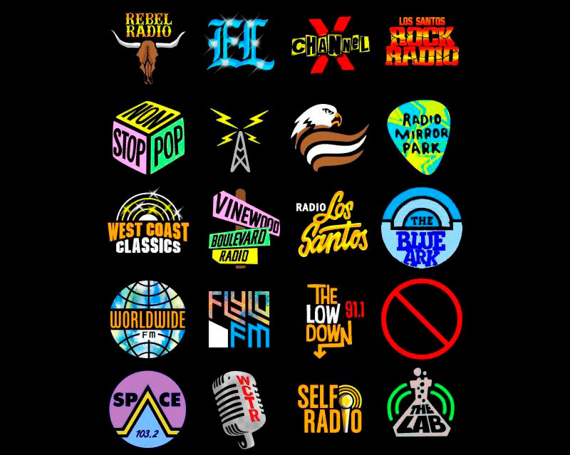 Colored radio icons for GTA 5